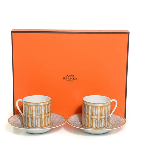 hermes cup and saucer set|hermes espresso cups.